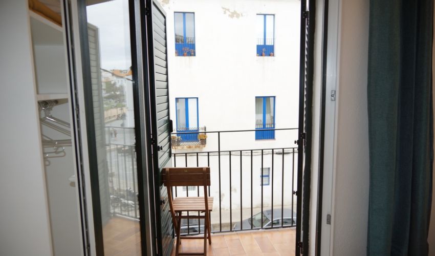 Room with balcony and side sea view